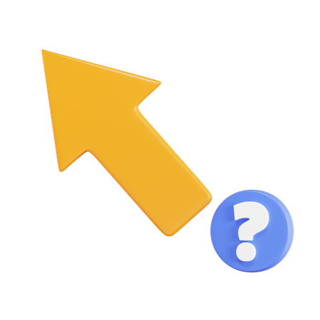 Curseur de question  3D Icon