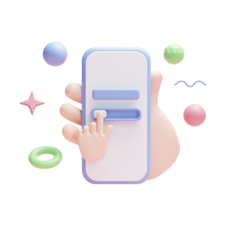 Curseur de smartphone  3D Icon
