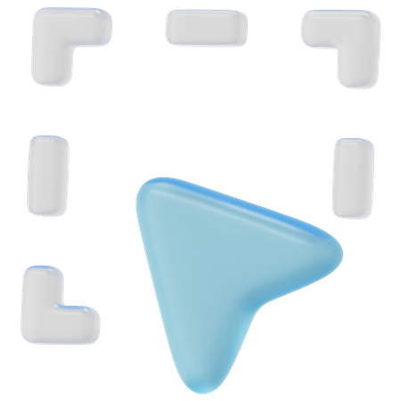 Curseur du cadre cible  3D Icon
