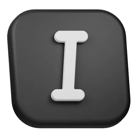 Itálico  3D Icon