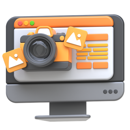 Curso on-line de fotografia  3D Icon