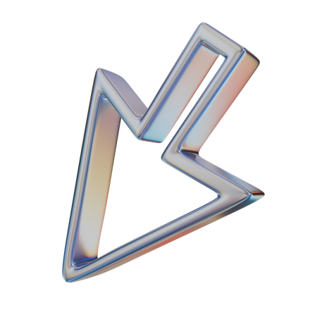 Cursor Abstract Shape  3D Icon