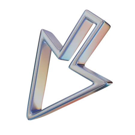 Cursor Abstract Shape  3D Icon