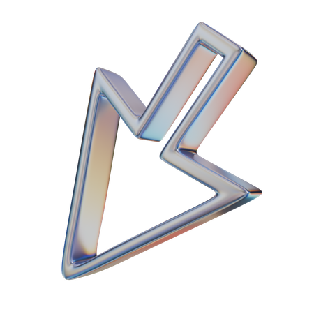 Cursor abstrakte Form  3D Icon