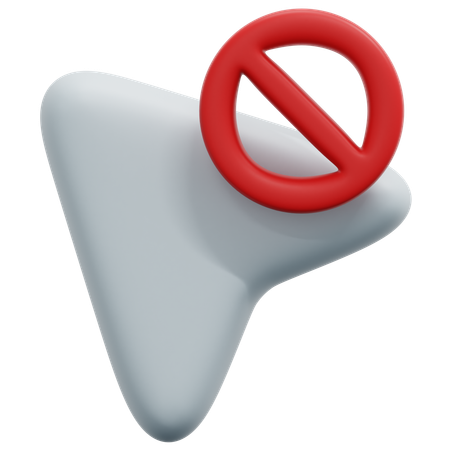 Cursor bloqueado  3D Icon