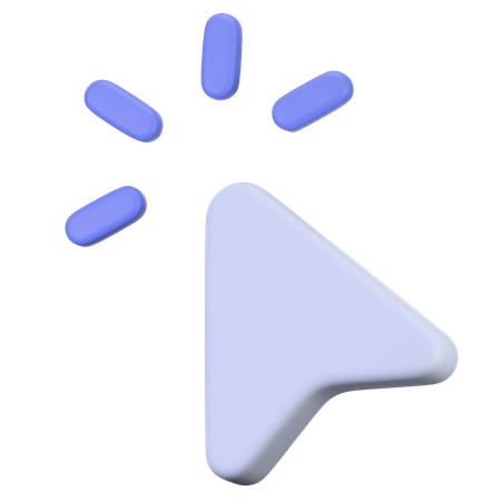 Cursor Click  3D Icon