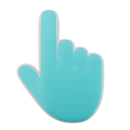 Cursor de mão  3D Icon