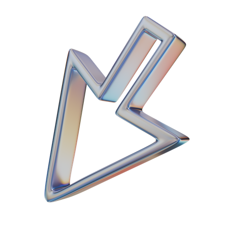Forma abstrata do cursor  3D Icon