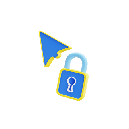 Cursor Lock  3D Icon