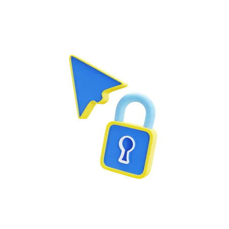 Cursor Lock  3D Icon