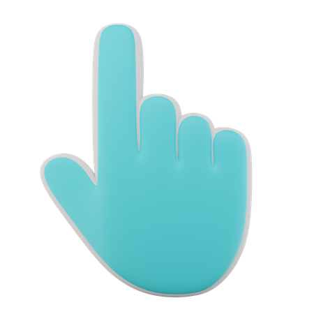 Cursor de mano  3D Icon