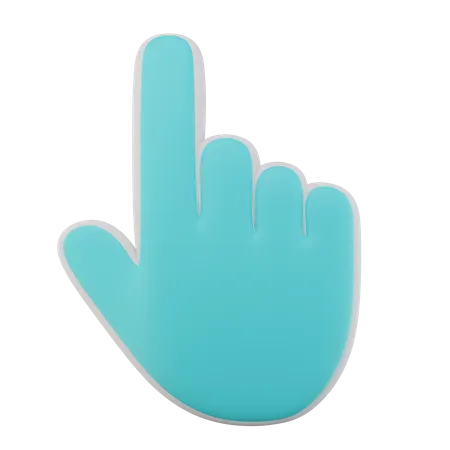 Cursor de mano  3D Icon