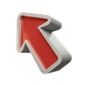cursor pointer 3d logo
