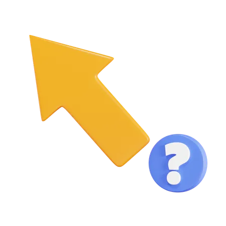 Cursor de pregunta  3D Icon