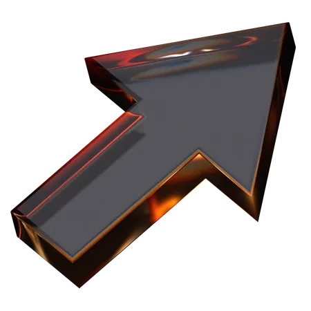 Forma abstracta de cristal del cursor  3D Icon