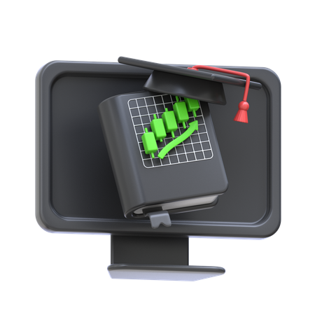 Cursos de comercio en línea  3D Icon