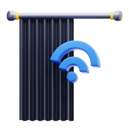 カーテン  3D Icon