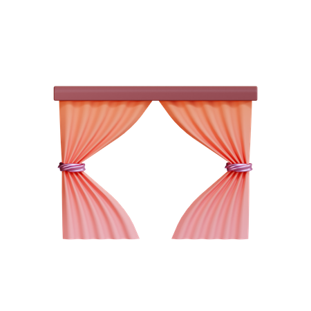 Curtain 3D Illustration