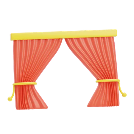 Curtains  3D Icon