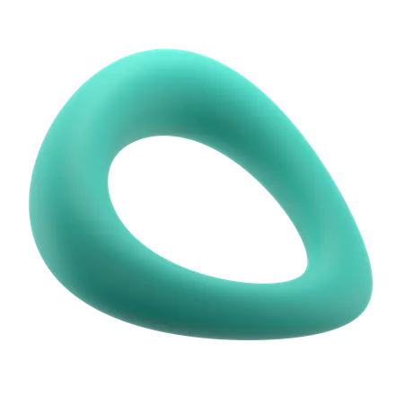 Curvatura del anillo toroidal  3D Icon