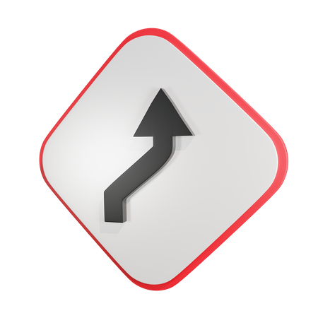 Curva reversa  3D Icon