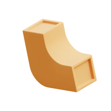 Forma de l curvada  3D Icon