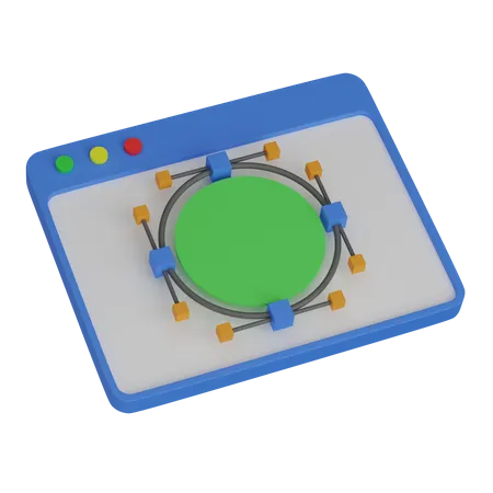 Curve  3D Icon