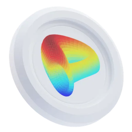 Curve DAO Token Cryptocurrency  3D Icon