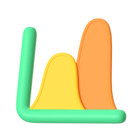 Curve Diagram  3D Icon