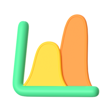 Curve Diagram  3D Icon