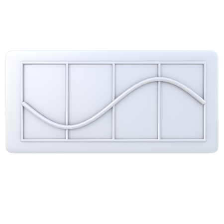 Curve Graph  3D Illustration