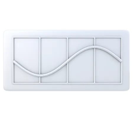 Curve Graph  3D Illustration