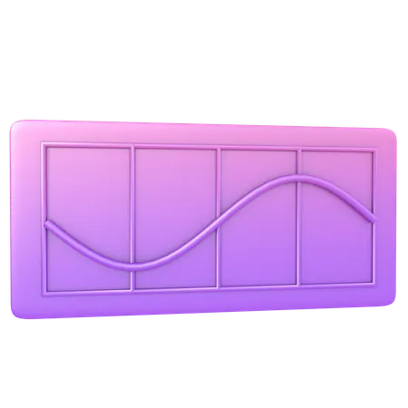 Curve Graph  3D Illustration