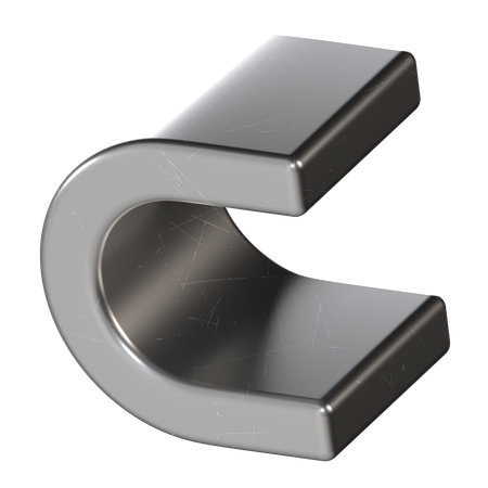 Curve Metal  3D Icon