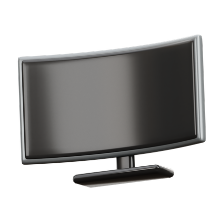 Curve Monitor  3D Icon