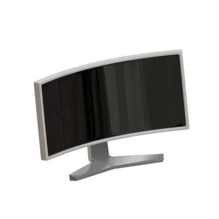 Curve Monitor  3D Icon