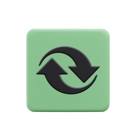 Curved Arrow  3D Icon