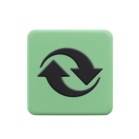 Curved Arrow  3D Icon