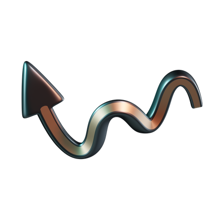 Curved Arrow  3D Icon