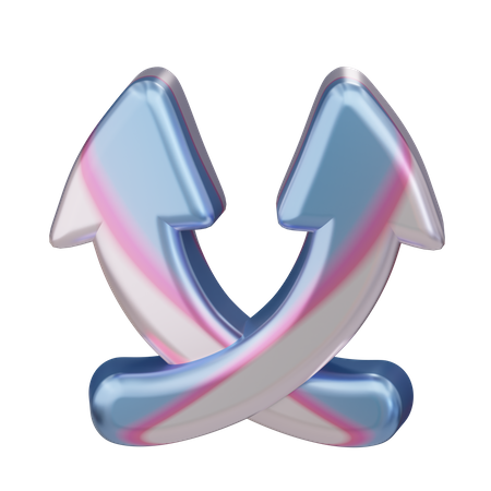 Curved Arrows  3D Icon