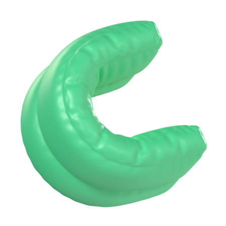 Curved Balloon  3D Icon