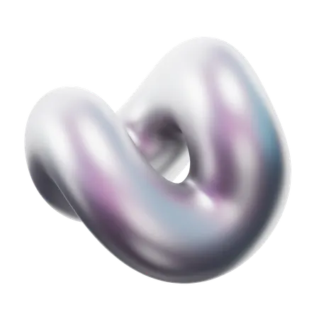Curved Iron  3D Icon