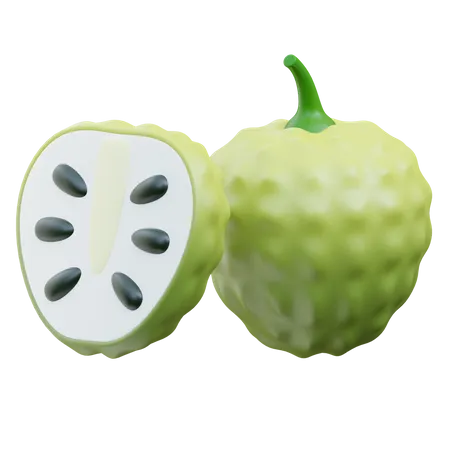 Custard Apple  3D Icon