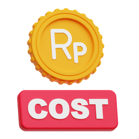 Custo da rupia  3D Icon