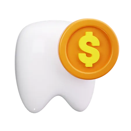 Custo do dente  3D Icon