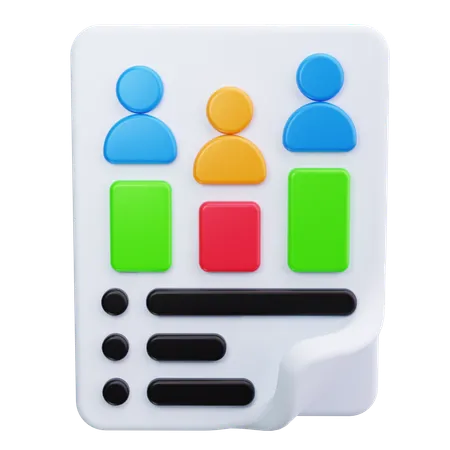 Customer Analysis Report  3D Icon