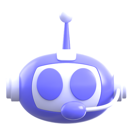 Customer Assistant Bot  3D Icon