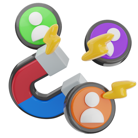 Customer Attraction  3D Icon