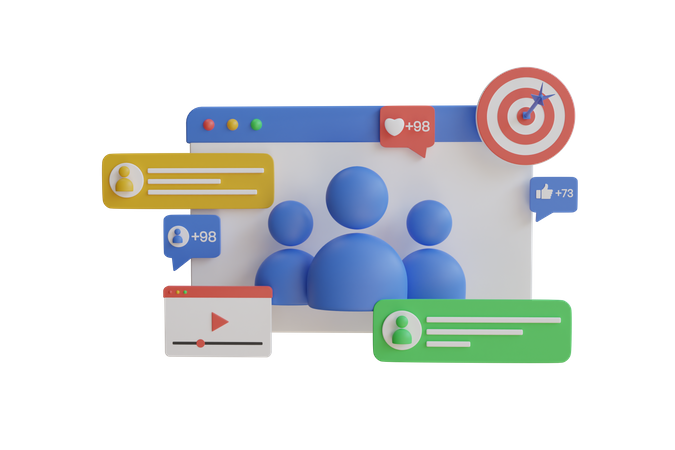 Customer Attraction Campaign  3D Icon