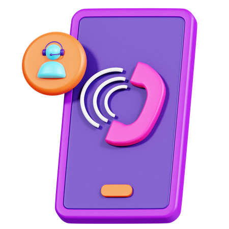 Customer Call  3D Icon